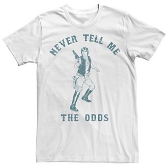 Men's Star Wars Han Solo Never Tell Me The Odds Portrait Tee