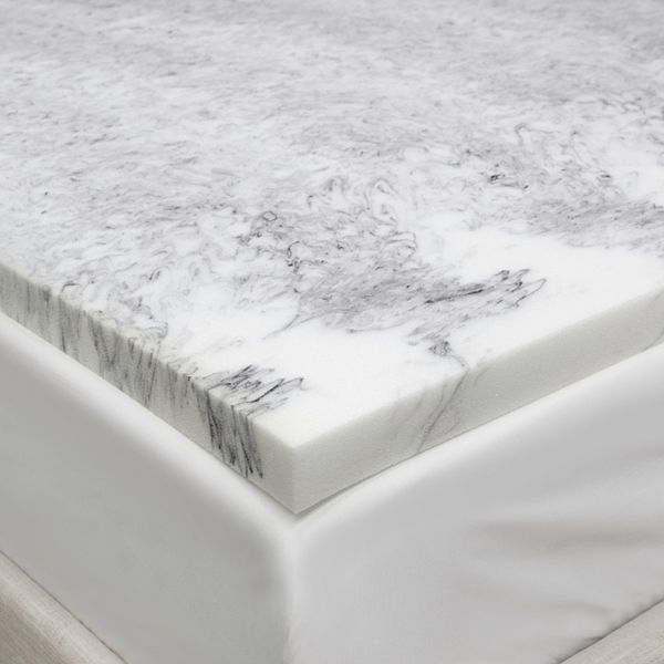 SensorPEDIC 4" Bamboo Charcoal Infused Memory Foam Mattress Topper