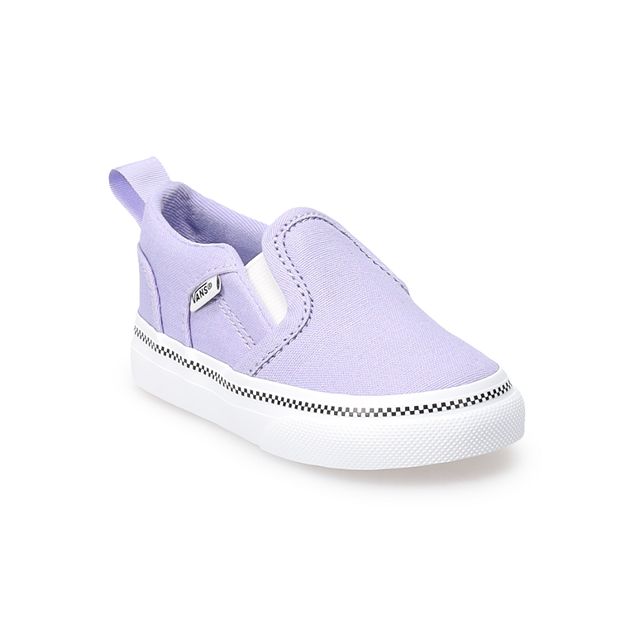 Kids purple hot sale checkered vans