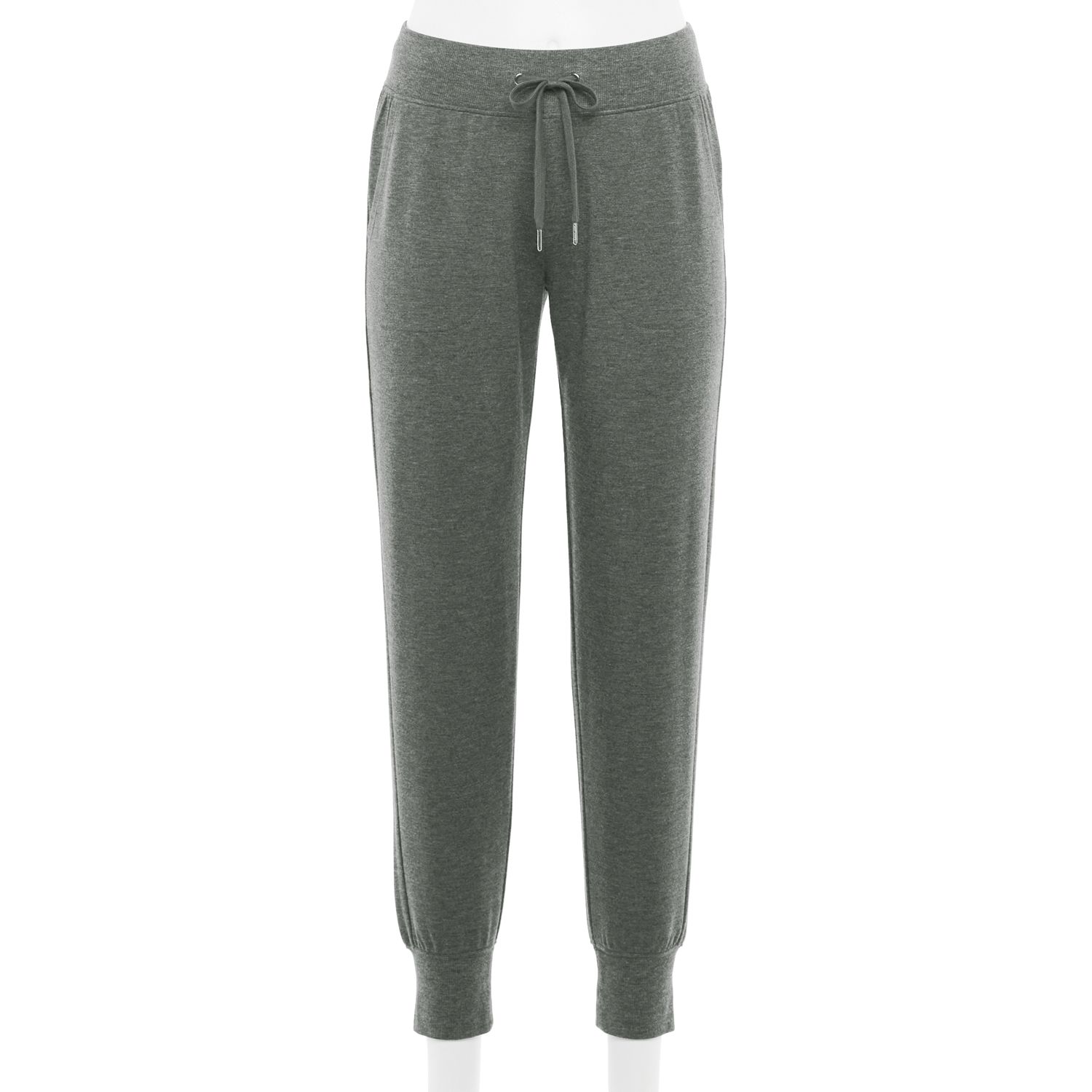 womens petite grey joggers
