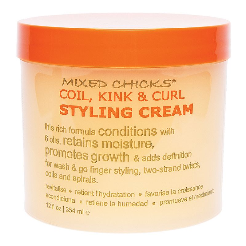 MIXED CHICKS Coil Kink and Curl Styling Cream, Size: 12 Oz, Multicolor