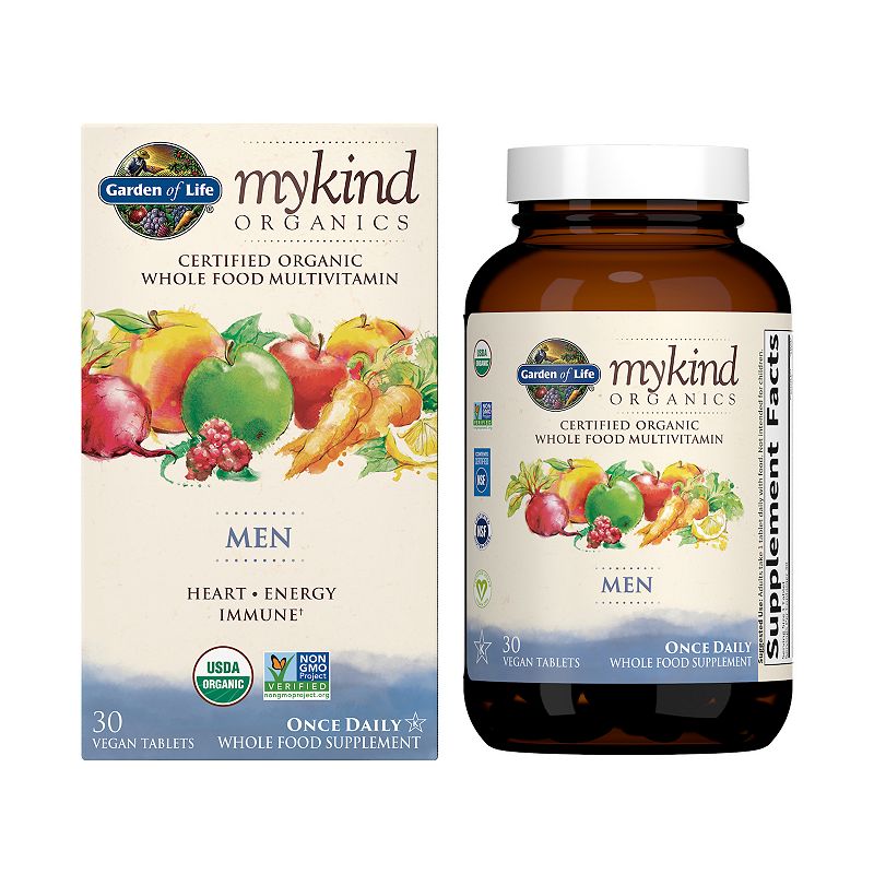 UPC 658010122504 product image for Garden of Life MyKind Organics Men's Multivitamin, Multicolor, 30 CT | upcitemdb.com