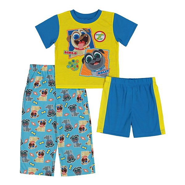 Disney's Puppy Dog Pals Toddler Boy 3 Piece At Play Pajama Set