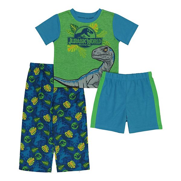 Toddler Boy Jurassic World 3 Piece Dino Jungle Pajama Set