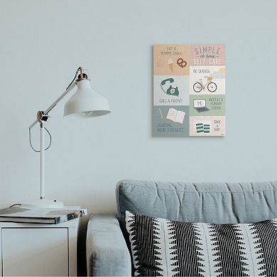 Stupell Home Decor Simple Home Self Care Canvas Wall Art