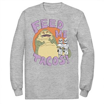 Men's Star Wars Jabba The Hutt Feed Me Tacos Doodle Tee