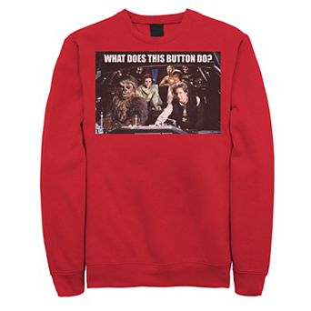 Men's Star Wars What Does This Button Do Sweatshirt