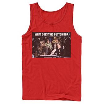 Men's Star Wars What Does This Button Do Tank Top