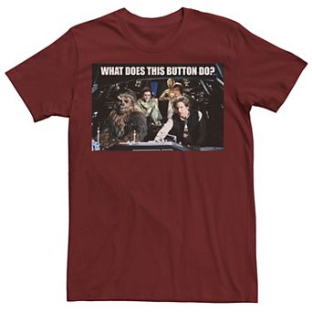 Men's Star Wars What Does This Button Do Tee