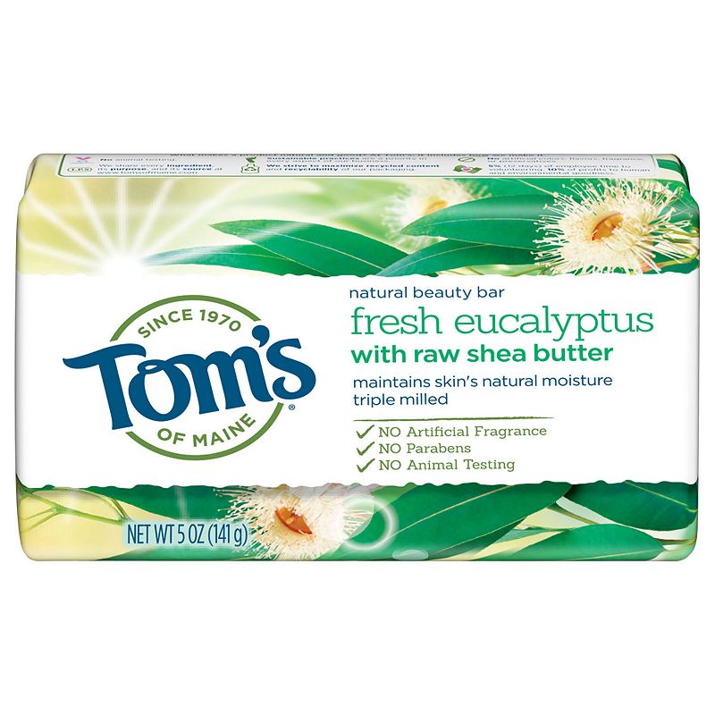 UPC 077326471135 product image for Tom's of Maine Natural Bar Soap Fresh Eucalyptus 5-oz., Size: 5 Oz, Multicolor | upcitemdb.com