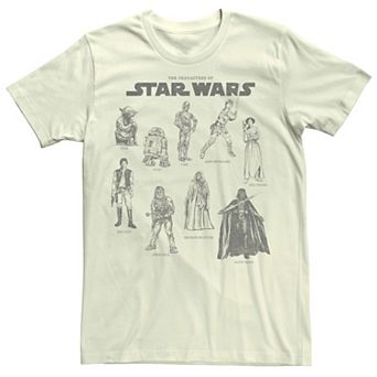 Men's Star Wars Character Chart Tee