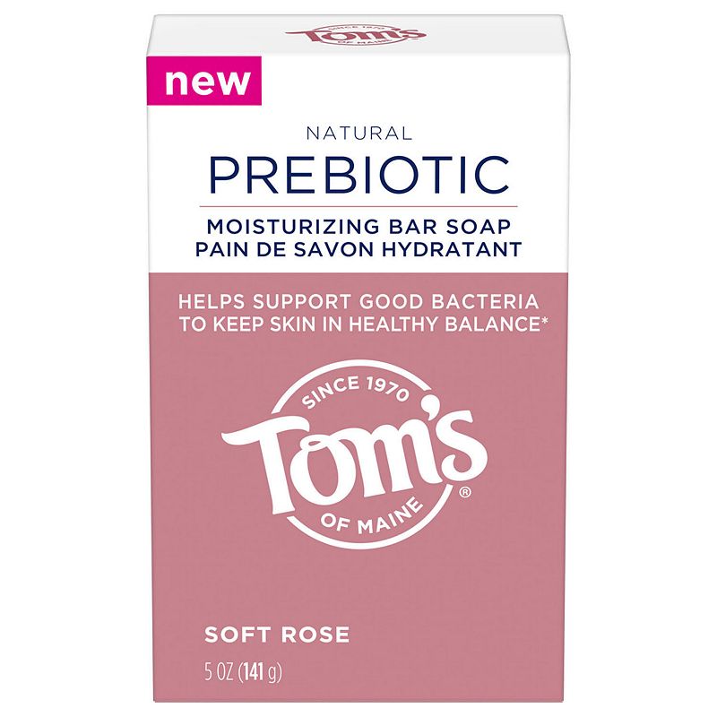 UPC 035000970367 product image for Tom's of Maine Prebiotic Moisturizing Natural Bar Soap, Soft Rose 5-oz., Size: 5 | upcitemdb.com
