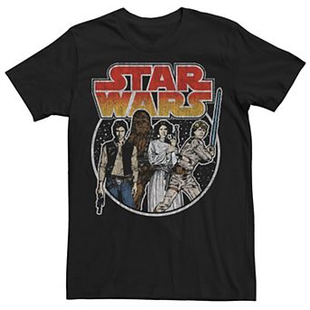 Men's Star Wars Rebel Group Vintage Circle Tee