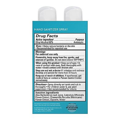 The Honest Company Hand Sanitizer Spray 4-pack - Free + Clear