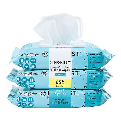 The Honest Company Alcohol Wipes - 150 Count