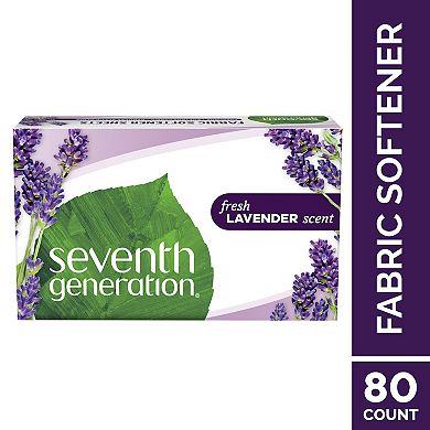 Seventh Generation Fabric Softener Sheets Fresh Lavender - 80 Count