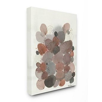 Stupell Home Decor Abstracted Stones & Shells Canvas Wall Art
