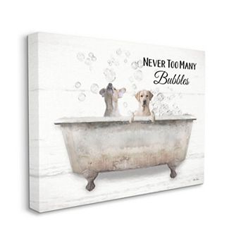 Stupell Home Decor Never Too Many Bubbles Canvas Wall Art