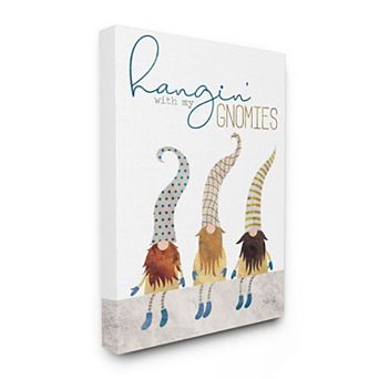 Stupell Home Decor Hanging with my Gnomies Canvas Wall Art