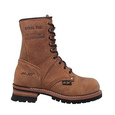 AdTec 2426 Women's Water Resistant Steel Toe Logger Work Boots