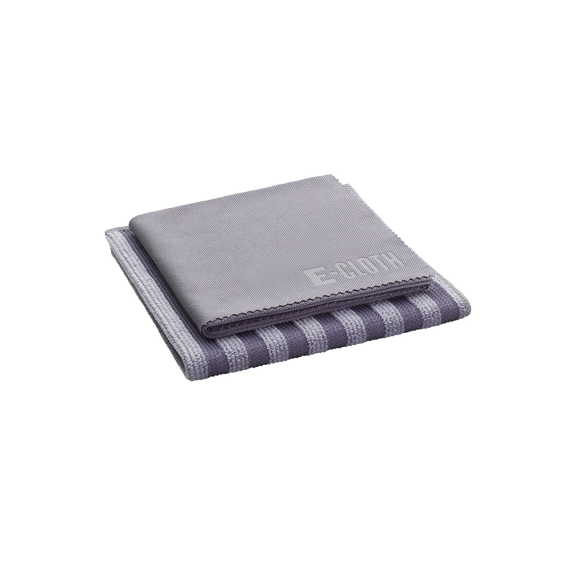 E-Cloth Stainless Steel Cleaning Pack - Microfiber 2 Cloth Set, Gray