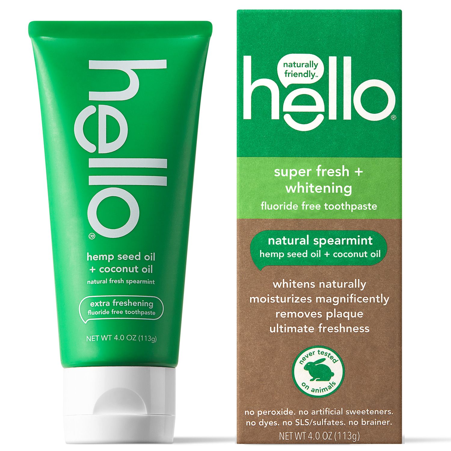 Image for hello Super Fresh + Whitening Fluoride Free Toothpaste at Kohl's.