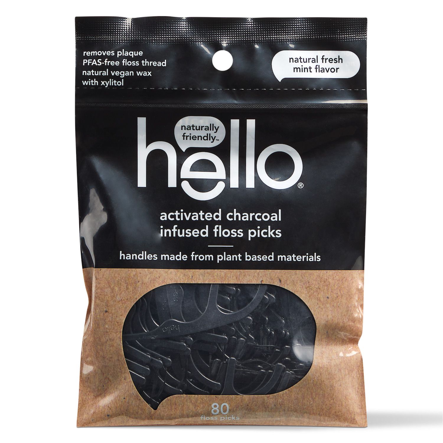 Image for hello Activated Charcoal Floss Picks at Kohl's.