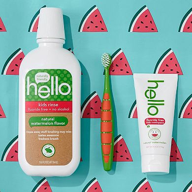 hello Kids Fluoride Free Natural Watermelon Toothpaste