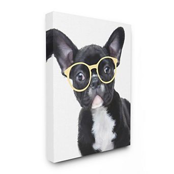 Stupell Home Decor Sophisticated French Bulldog Canvas Wall Art