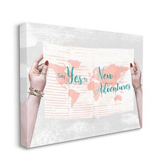 Stupell Home Decor Travel New Adventures Canvas Wall Art