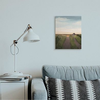Stupell Home Decor Subtle Vineyard Landscape with Ombre Skyline Wall Art