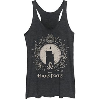 Disney's Hocus Pocus Juniors' Candle Silhouette Logo Tank Top