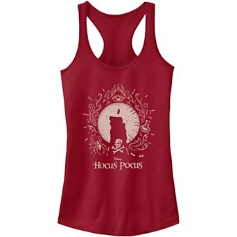 Disney's Hocus Pocus Juniors' Candle Silhouette Logo Tank Top