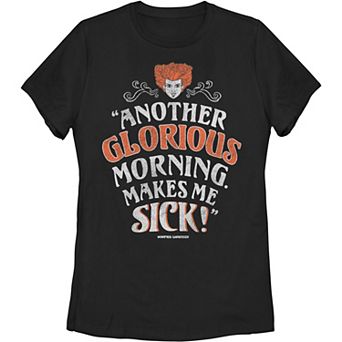 Disney's Hocus Pocus Juniors' Another Glorious Morning Makes Me Sick Tee