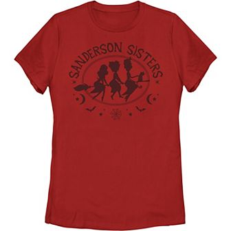 Disney's Hocus Pocus Sanderson Sisters Silhouette Logo Juniors' Tee