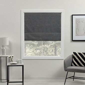 Exclusive Home Curtains Acadia 100% Blackout Roman Shade