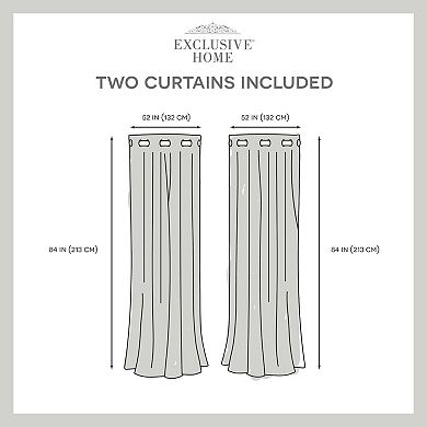 Exclusive Home Curtains 2-pack Bastian Room Darkening Blackout Window Curtain Set