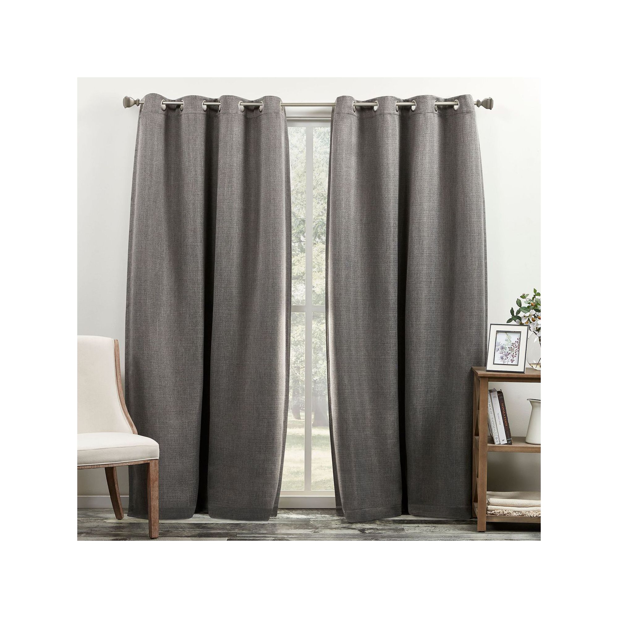 Exclusive Home Curtains 2-pack Bastian Room Darkening Blackout Window Curta