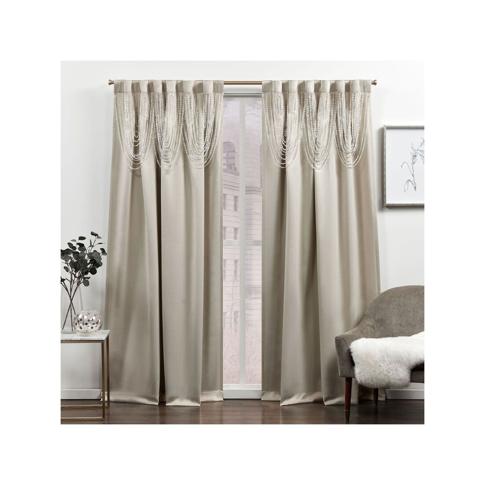 Exclusive Home Curtains 2-pack Bliss Room Darkening Blackout Hidden Tab Top