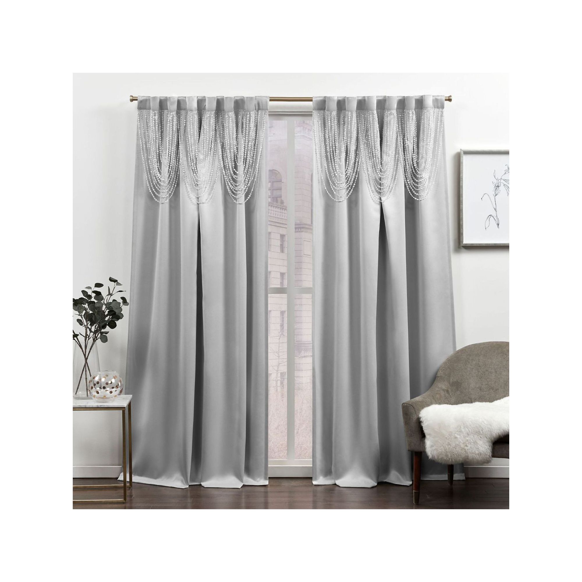 Exclusive Home Curtains 2-pack Bliss Room Darkening Blackout Hidden Tab Top