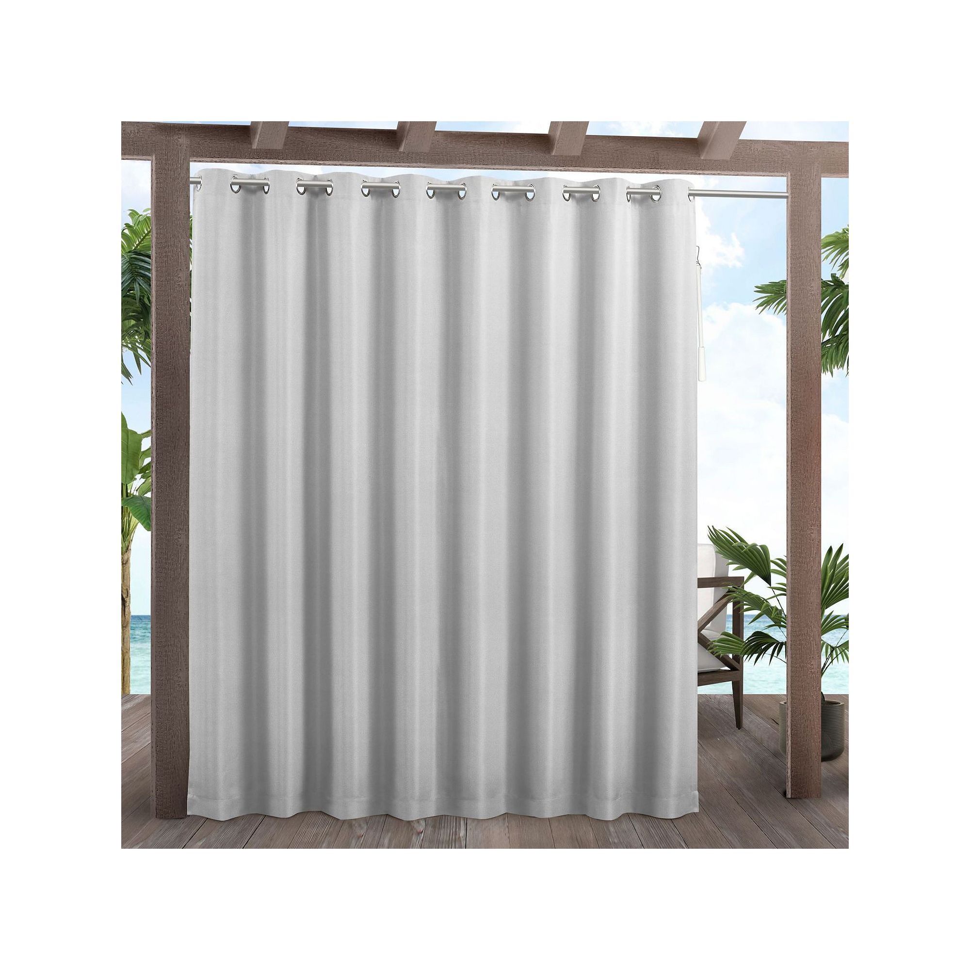 Exclusive Home Curtains Cabana Patio Indoor/Outdoor Light Filtering Window 