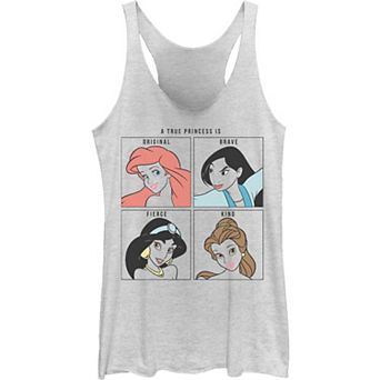 Juniors' Disney Princess True Princess Is Original Brave Fierce Kind Tank Top