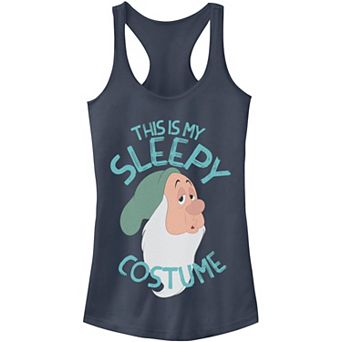 Disney's Snow White This Is My Sleepy Costume Halloween Juniors' Tank Top