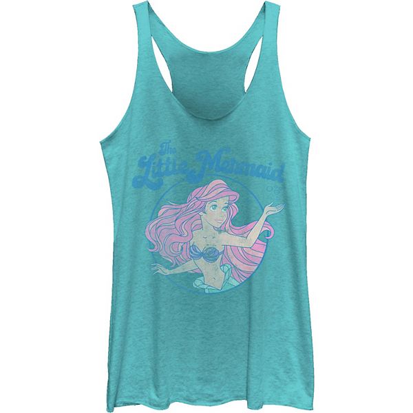 Juniors' Disney's The Little Mermaid Ariel Distressed Portrait Tank Top