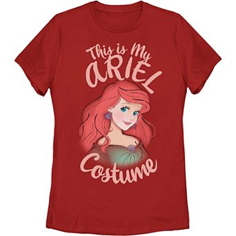 Juniors' Disney's The Little Mermaid Ariel "This Is My Ariel Costume" Halloween Tee
