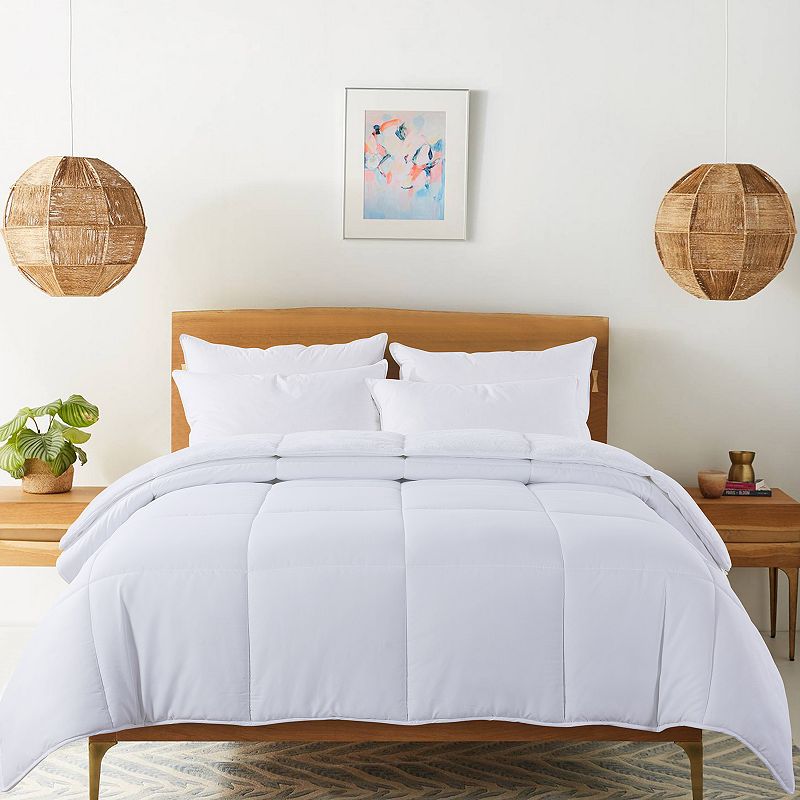 Dream On Cozy Down-Alternative Comforter, White, Full/Queen
