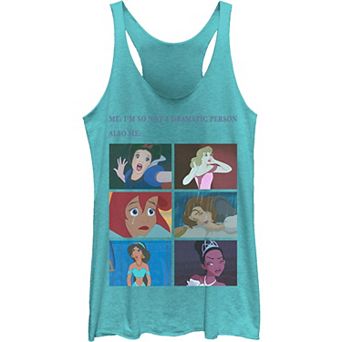 Juniors' Disney's Princess "Not Dramatic" Meme Panel Tank Top