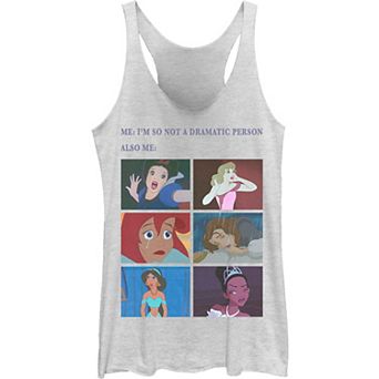 Juniors' Disney's Princess "Not Dramatic" Meme Panel Tank Top