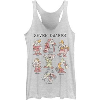 Juniors' Disney's Snow White Seven Dwarfs Portrait Tank Top