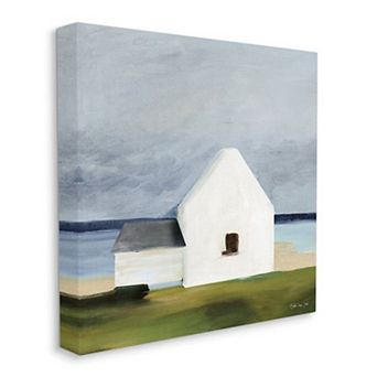 Stupell Home Decor White Cape Cottage Canvas Wall Art